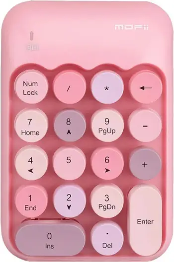Tastierë numerike wireless MOFII X910, Rozë