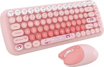 Set tastierë dhe maus wireless MOFII Candy SMK632M3AG, rozë