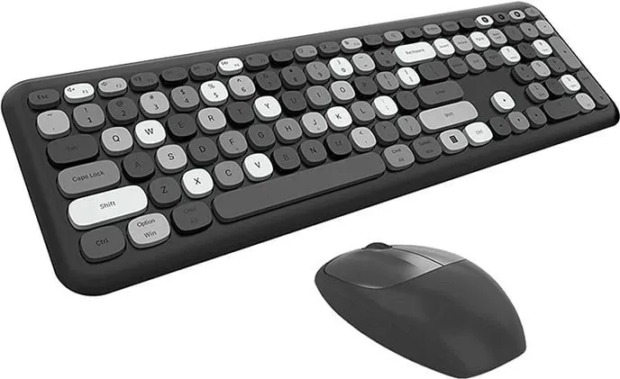 Tastierë dhe maus Mofii 666, wireless, USB, e zezë - 1