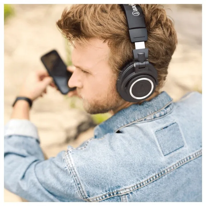 Kufje Audio-Technica ATH-M50xBT2, të kaltra - 4