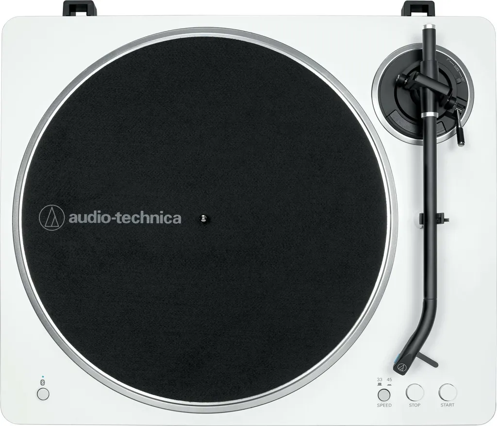 Gramafon audio-technica AT-LP70XBTWS, Bluetooth, phono i integrum, bardhë/argjendtë - 2