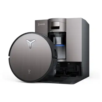 Robot fshesë Ecovacs Deebot X11 OmniCyclone, 3800Pa, me fshirje të lagësht, gri