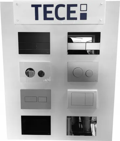 Buton shkarkimi TECE TECEloop, plastikë, i bardhë - 4