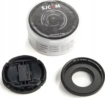 Filtër UV për kamerë SJCAM SJ5000, me adapter dhe kapak, i zi
