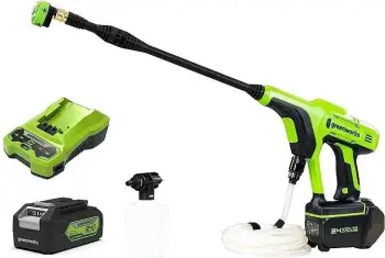 Kompresior pistol me presion GREENWORKS G24PWK4, 24 V, 4Ah, e gjelbër