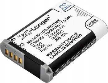 Bateri për kamera Cameron Sino CS-NB12MX, 1900mAh, Li-ion, gri