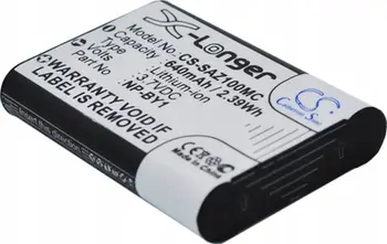 Bateri për kamerë Cameron Sino CS-SAZ100MC, zëvendësuese për Sony NP-BY1, 640mAh, Li-ion