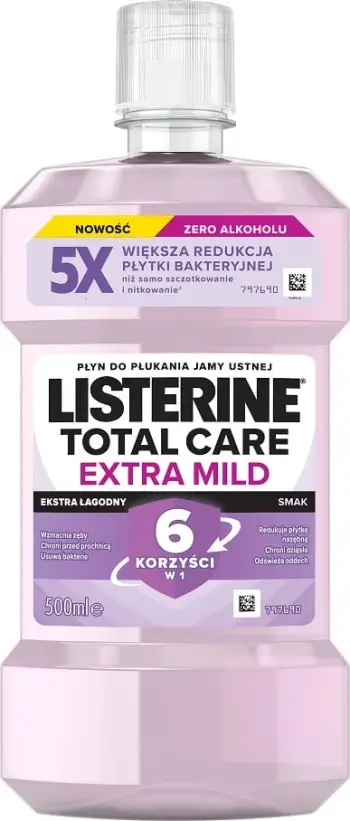 Shpëlarës goje Listerine Total Care Extra Mild 500ml