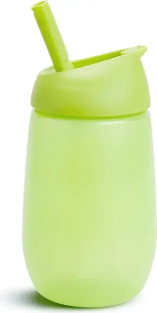 Shishe për fëmijë Muchkin Simple Clean Straw Cup e gjelbër, 295 ml