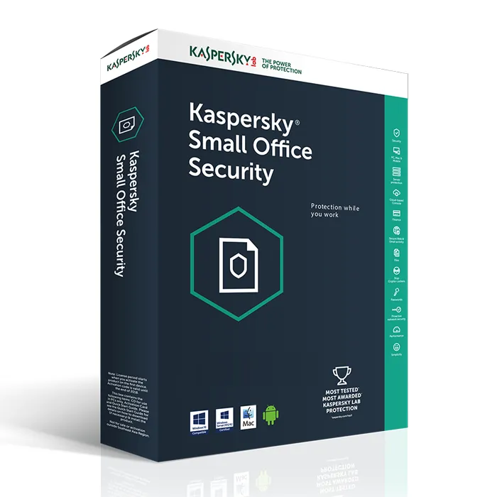 Software për Siguri Kaspersky Small Office Security – 15 User. 1 Month – Subscription (ABO) – ESD-DownloadESD - 1