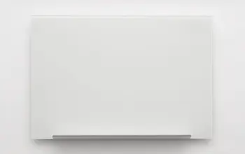 Tabla xhami magnetike Nobo Diamond, 99.3x55.9 cm, pa kornizë, e bardhë