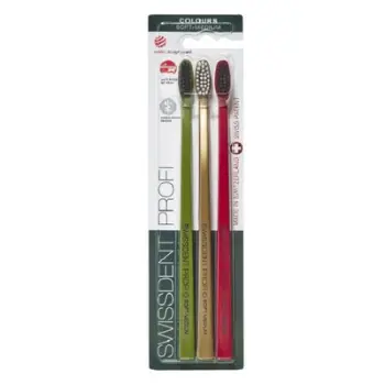 Set furça për dhëmbë Swissdent Soft-Medium Festive, 3 copë