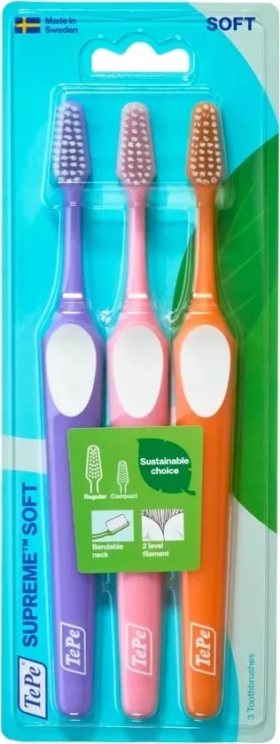 Furçë dhëmbësh TePe Supreme Soft 3 copë - 1