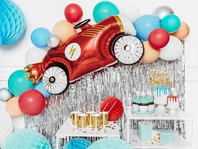 Balon folie PartyDeco Car, 93x48cm, shumëngjyrëshe - 4