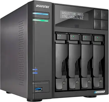 NAS ASUSTOR LOCKERSTOR 4 Gen2 AS6704T, Intel Celeron N5105, 4 GB RAM, 0 TB, i zi