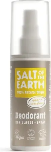 Deodorant natyral Salt of the Earth Amber & Sandalwood Spray, 100 ml