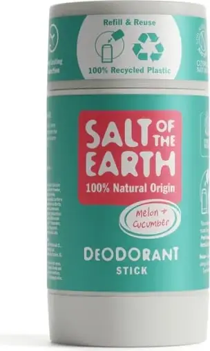Deodorant natyral Salt of the Earth Melon & Cucumber Stick, 84 gr