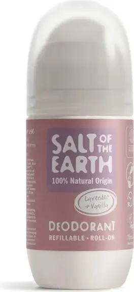 Deodorant natyral Salt of the Earth Lavender & Vanilla Roll-On, 75 ml