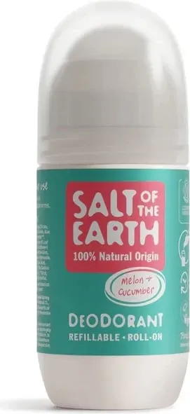 Deodorant natyral Salt if the Earth Melon & Cucumber Roll-On, 75 ml - 1