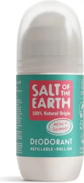 Deodorant natyral Salt if the Earth Melon & Cucumber Roll-On, 75 ml