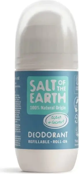 Deodorant natyral Salt of the Earth Ocean & Coconut Natural Roll-On, 75 ml