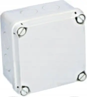 Kuti elektrike sipërfaqësore PCE LIGHT EX-111, 108x108x64mm, IP66/67, gri e çelët