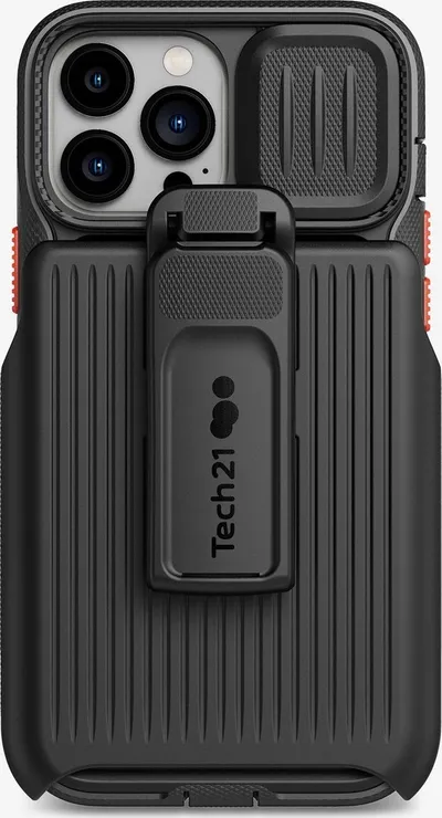 Mbulesë mbrojtëse Tech21 Evo Max T21-8976, për iPhone 13 Pro Max 6.7", me holster, e zezë - 1
