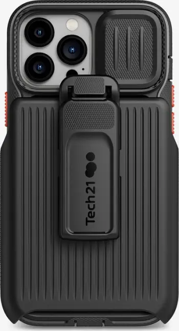 Mbulesë mbrojtëse Tech21 Evo Max T21-8976, për iPhone 13 Pro Max 6.7", me holster, e zezë