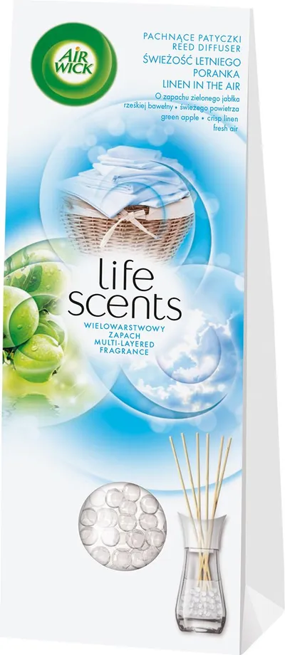 Aromatizues ambienti Air Wick Scented Sticks Freshness of Summer Morning, 30 ml, me shkopinj ratani - 1