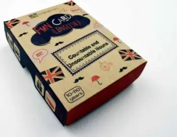 Karta edukative angleze Creativo Fun Card "Countable and Uncountable Nouns"