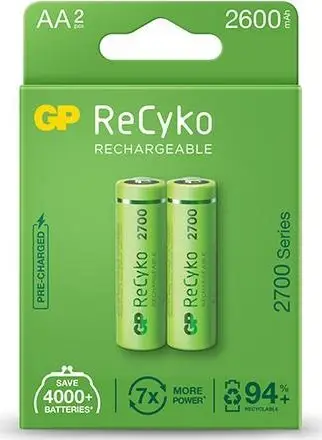 Bateri të rikarikueshme GP ReCyko 2700 Series AA, Ni MH, 2600mAh, paketim blister