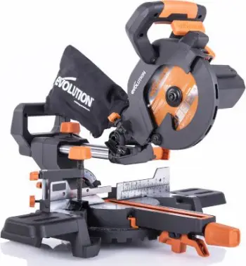 Sharrë prerëse e pjerrët Evolution R185SMS Plus, 1200 W, 185 mm