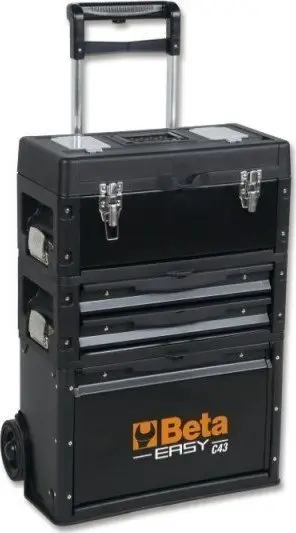 Karrocë veglash Beta Tools Three Part Tool Trolley, 3 module, metalike, portokalli