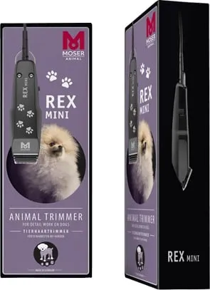 Makinë për qethje Moser Rex Mini, për qen & mace, 220- 240V, e zezë - 2