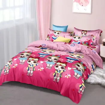 Set çarçafësh për fëmijë LOL 140x220cm