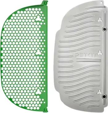 Set sitë magnetike dhe lopatë për rërë mace, Petkit P99023, për Pura Max / Pura Max 2 / Purobot Max Pro, e gjelbër dhe gri