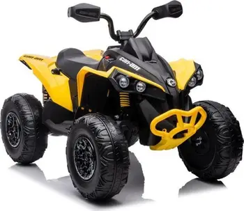 Motorr elektrik për fëmijë Lean Cars CAN-AM Renegade, 12V, me telekomandë, i verdhë