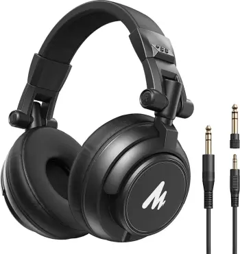 Kufje studio Maono AU-MH601, me kabllo, të zeza