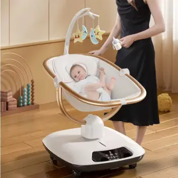 Luhatëse për fëmijë Baby Center Melandi Rocking 361, e bardhë/kremtë