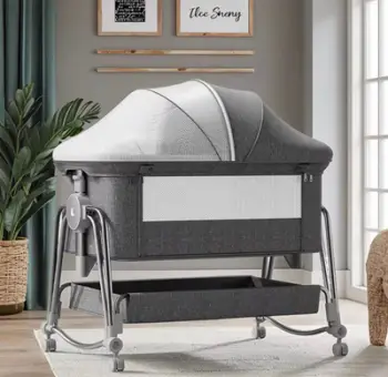 Shtrat për fëmijë Baby Center Melandi 628, e hirtë
