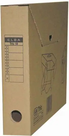 Kuti arkivimi Elba ARCH.BOX 83400, karton i fortë, ngjyrë natyrale