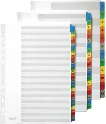 Ndarëse kartoni numerike (E569587), A4, 1-31