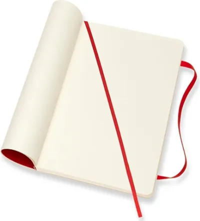 Fletore Moleskine Classic, 13x21 cm, faqe të bardha, e kuqe - 2