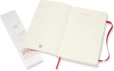 Fletore Moleskine Classic, 13x21 cm, faqe të bardha, e kuqe - 5