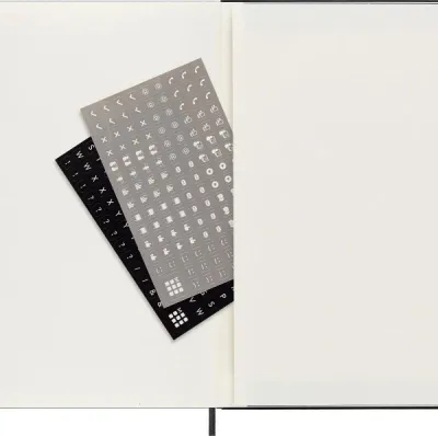 Fletore Moleskine Professional XL, 19x25 cm, 192 faqe, e zezë - 5