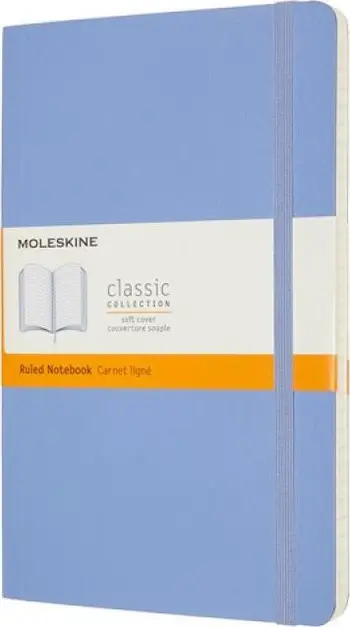 Fletore Moleskine Classic L, 13x21 cm, 240 faqe me vija, blu