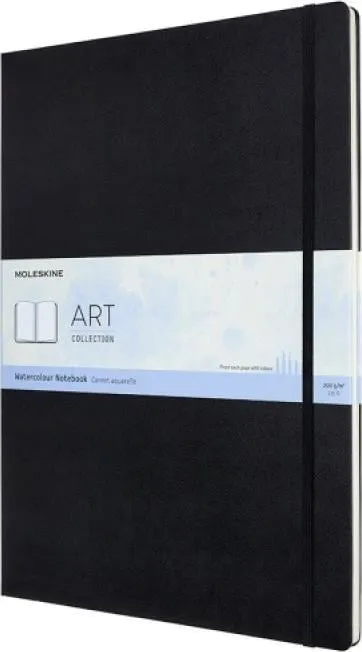 Fletore arti Moleskine Art Watercolour A3, 60 faqe, 200 g/m², e zezë - 1