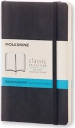 Fletore Moleskine Notebook P, me pika, 9x14cm, e zezë klasike