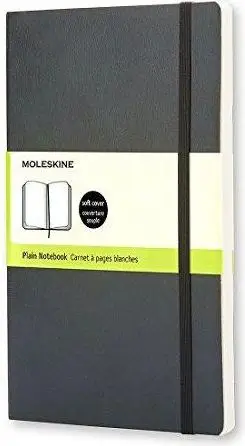 Bllok shënimesh Moleskine Soft Cover Pocket, faqe bosh, i zi