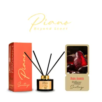 Aromë për dhoma Piano Reed Diffuser Santiago, dark amber, 150ml